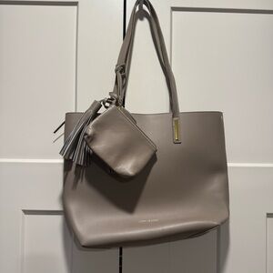 Joy & Iman Taupe Tote Bag